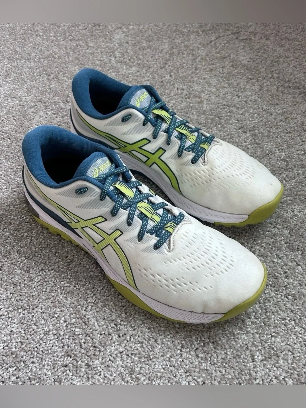 ASICS GEL-Kayano Ace Spikeless Size 11 Golf Shoes Men's White/Neon Lime 1111A209